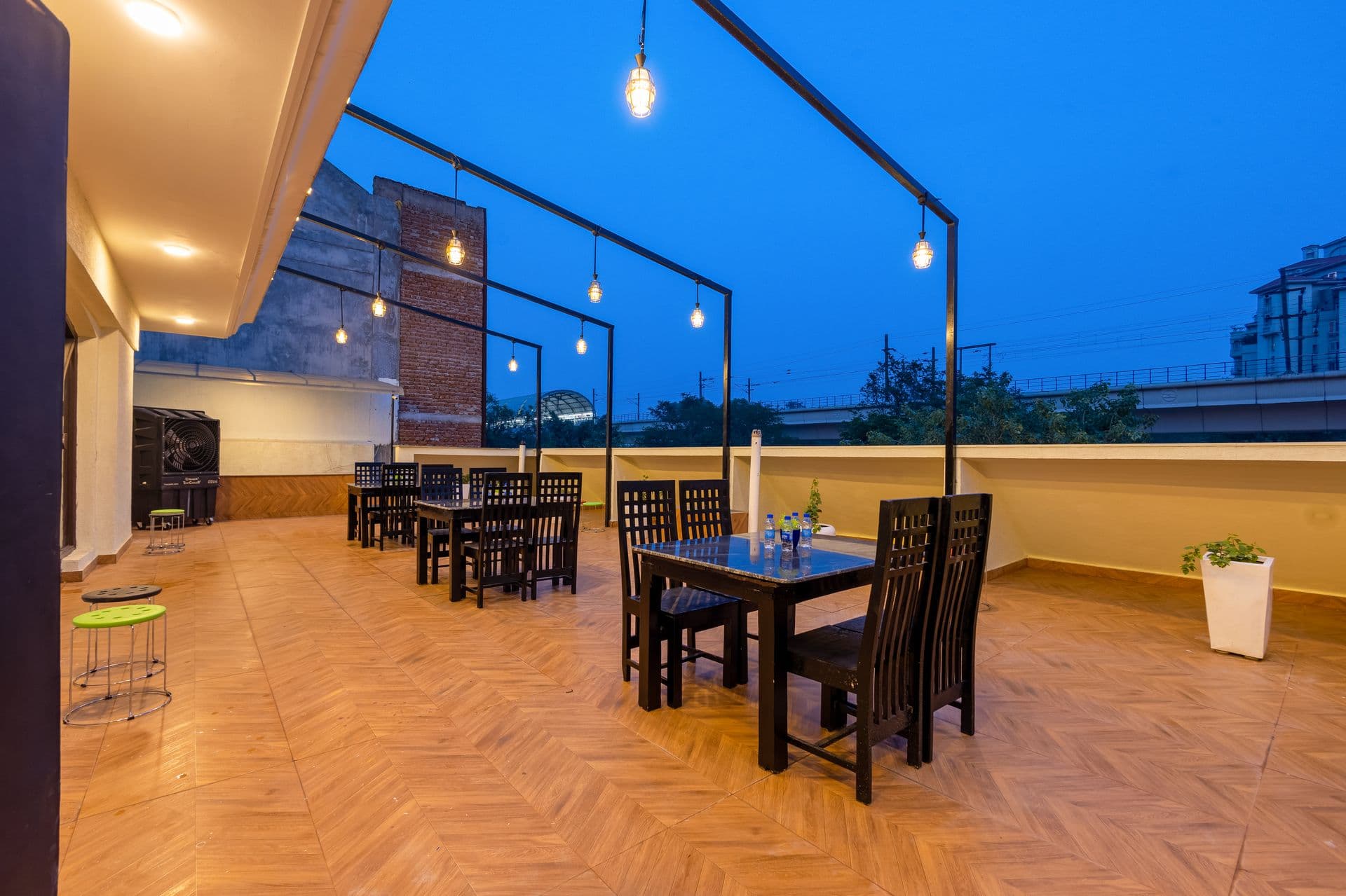 Rooftop City View